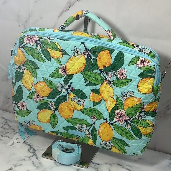 Vera Bradley Accessories - NWT- Vera Bradley Laptop Sleeve LEMON GROVE w /crossbody